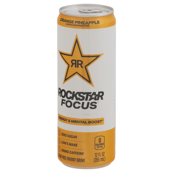 Rockstar Focus Orange Pineapple | Hy-Vee Aisles Online Grocery