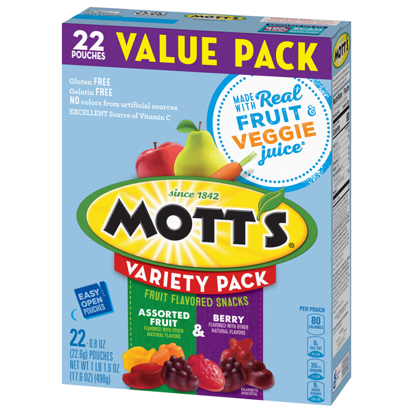 Mott's Medleys Fruit Flavored Snacks Assorted Fruit & Berry - 22
