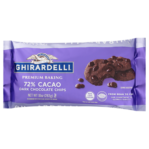 Ghirardelli 72% Cacao Dark Chocolate Baking Chips | Hy-Vee Aisles