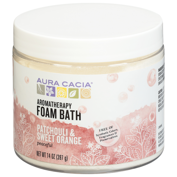 Aura Cacia Patchouli & Sweet Orange Foam Bath 14 oz.