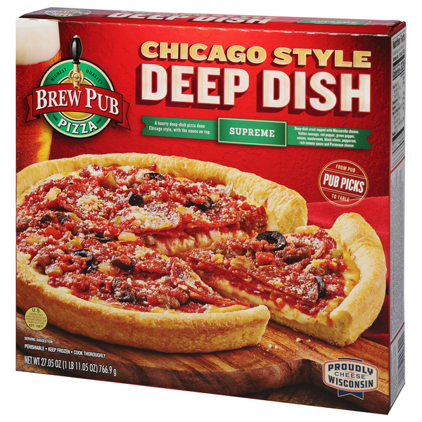 【pizza】 Brew Pub Chicago Style Deep Dish Supreme Pizza | Hy-Vee