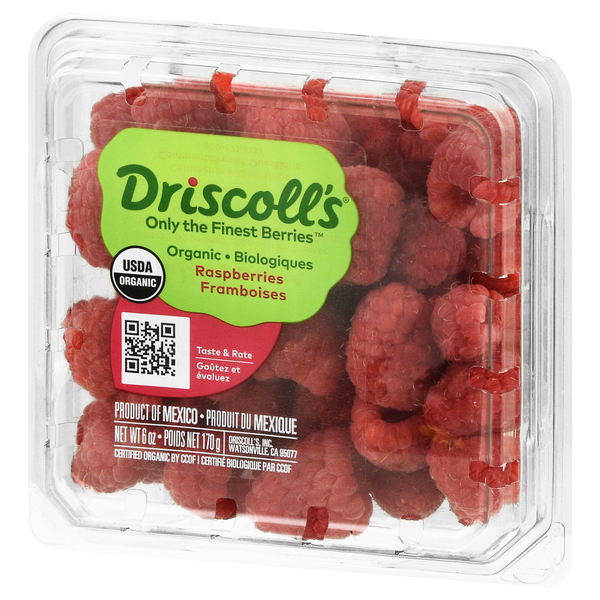 Organic Driscoll's Raspberries | Hy-Vee Aisles Online Grocery Shopping