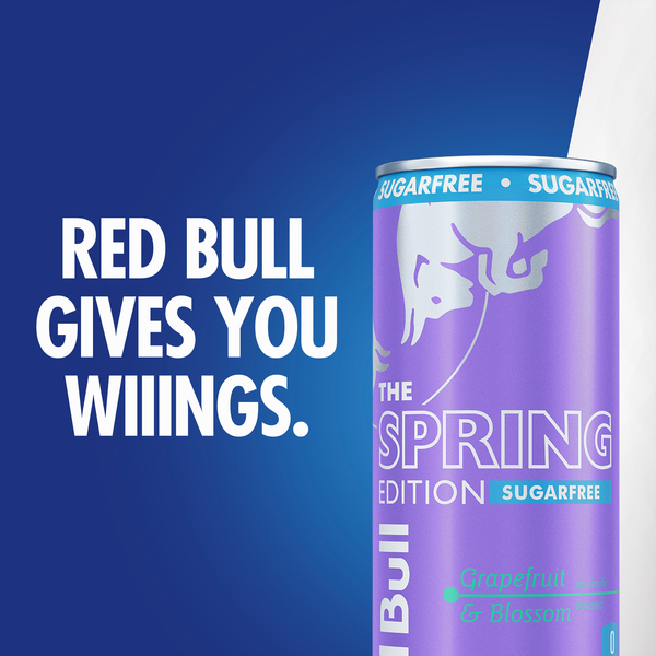 Red Bull Spring Edition Energy Drink, Sugarfree, Grapefruit