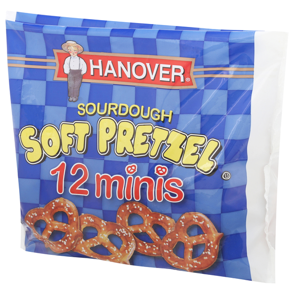 Hanover Unsalted Sourdough Minis Soft Pretzel 12Ct | Hy-Vee Aisles