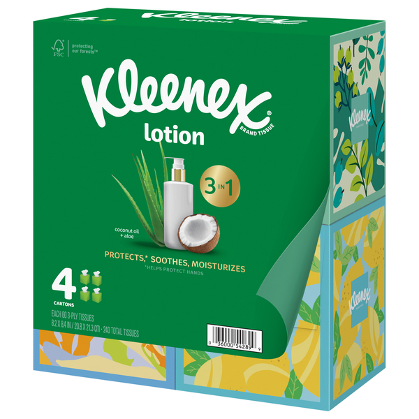 Kleenex Tissues, Soothing Lotion, 3-Ply | Hy-Vee Aisles Online
