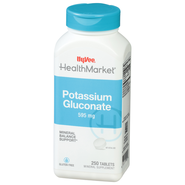 Hy-Vee HealthMarket Potassium Dietary Supplement 595mg Tablets | Hy-Vee