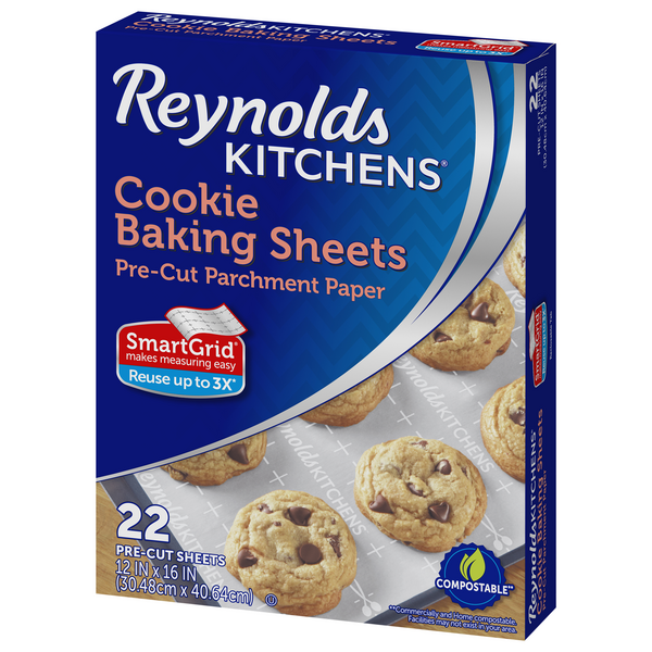  Reynolds Kitchens Cookie Baking Sheets, Pre-Cut