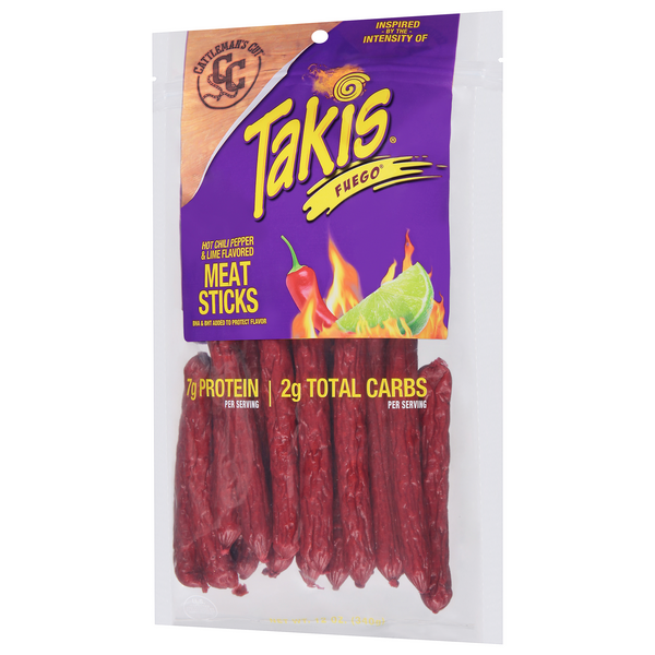 Takis® Fuego® Hot Chili Pepper & Lime Meat Sticks, 12 oz - Kroger