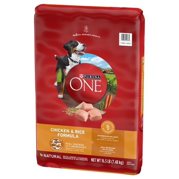 Purina ONE SmartBlend Chicken & Rice Formula Adult Premium Dog Food 8 lb. Bag