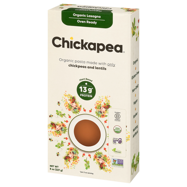 チャクラ3枚　ジャパニカン1枚 Chickapea Organic Lasagna 8 oz | Hy-Vee Aisles Online Grocery Shopping