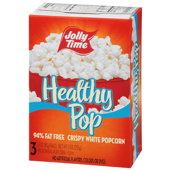 Jolly Time Healthy Pop Crispy White Microwave Popcorn, 3-3 Oz | Hy