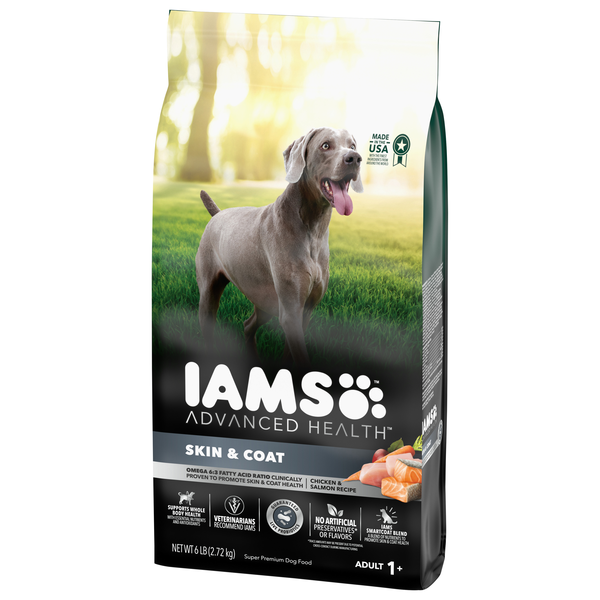 IAMS Advanced Health Dog Food Skin Coat Chicken Salmon