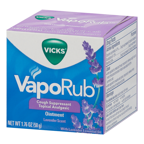 Vicks VapoRub Scented Cough Suppressant Ointment Lavender 1.76oz