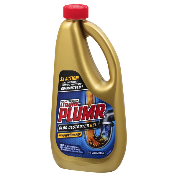 Liquid-Plumr Pro-Strength Clog Destroyer Gel with PipeGuard Liquid