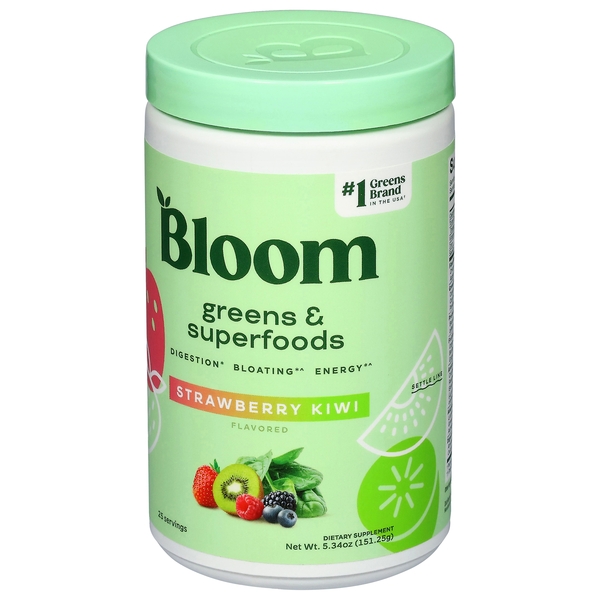 Bloom Greens & Superfoods, Strawberry Kiwi | Hy-Vee Aisles Online