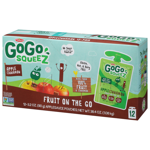 Materne GoGo Squeez Organic Apple Cinnamon Fruit on the Go