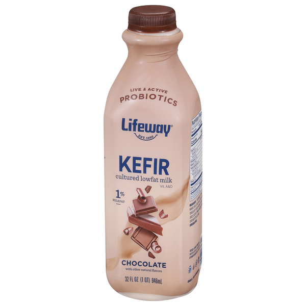 Lifeway Kefir Cultured Milk Smoothie, Lowfat, Chocolate | Hy-Vee
