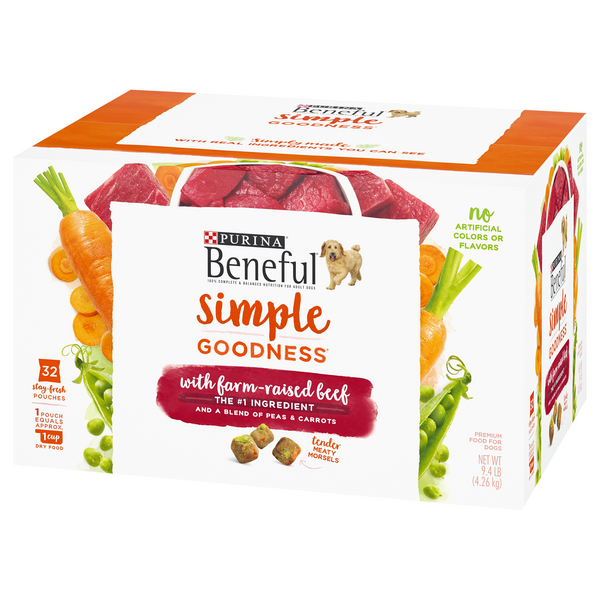 Purina Beneful Simple Goodness with Farm Raised Beef Premium Dog