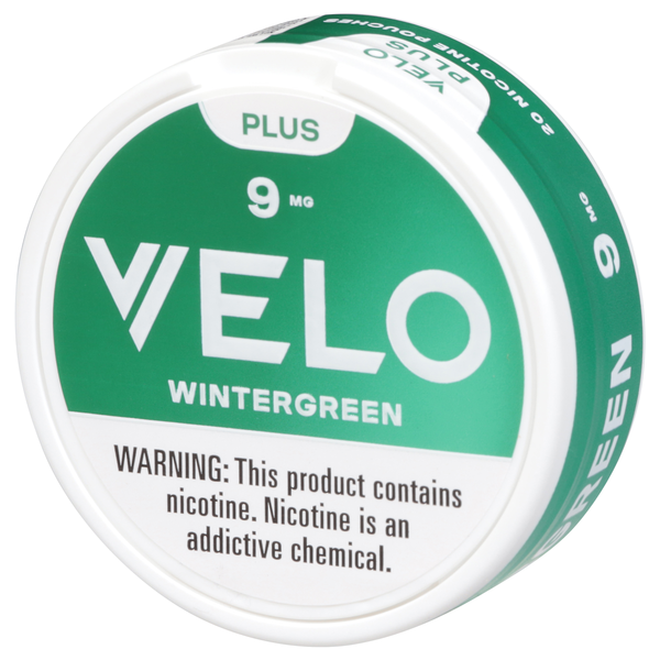 Velo Plus Nicotine Pouches, Wintergreen, 9 Mg, 20Ct | Hy-Vee