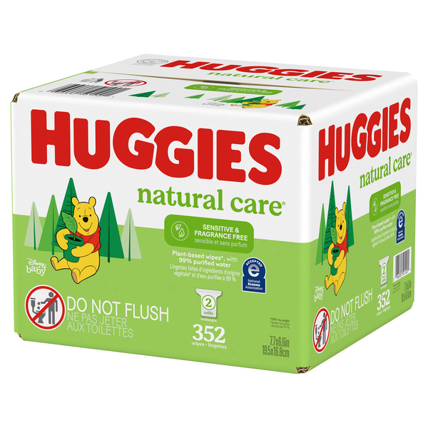 HUGGIES LINGETTES NATURAL CARE
