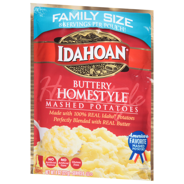 Idahoan Family Size Buttery Homestyle Mashed Potatoes - Shop Pantry Meals  at H-E-B