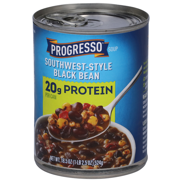 Progresso Southwest-Style Black Bean Protein Soup, Vegetarian