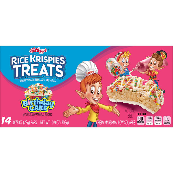 Kellogg's Rice Krispies Treats Birthday Cake Crispy