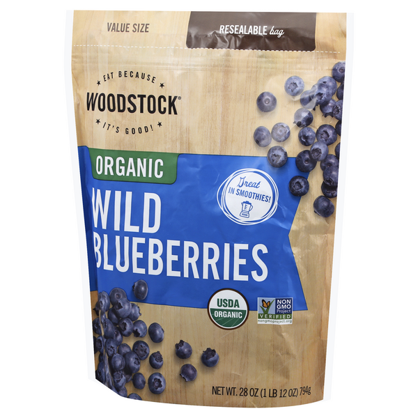 Woodstock Organic Value Size Wild Blueberries 28 oz | Hy-Vee Aisles ...