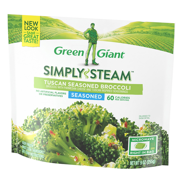 Green Giant Simply Steam Seasoned Tuscan Seasoned Broccoli 9 oz