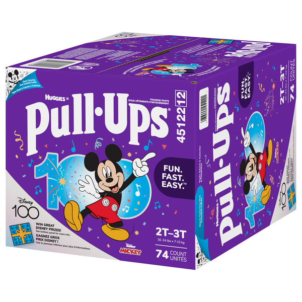 HUGGIES PULL-UPS BOY 2T-3T JUMBO 1-25CT - Central Supercenter