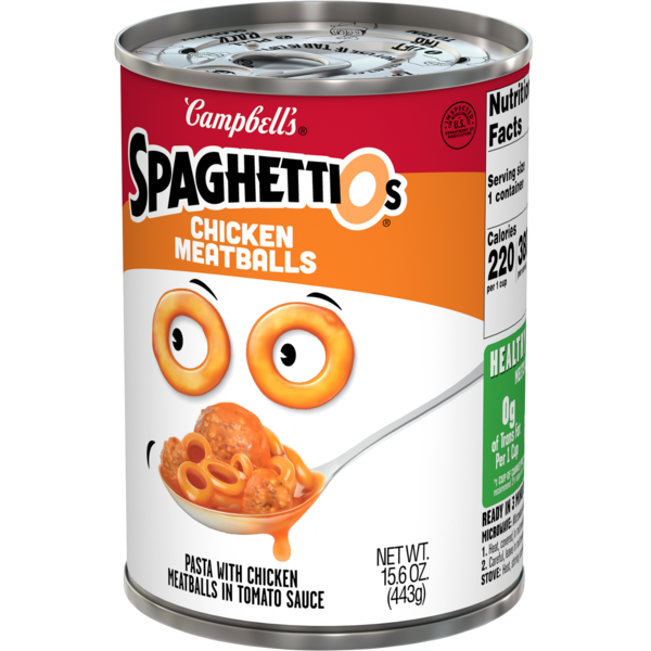 Pick 3 Campbell's Spaghetti O's Cans Chicken, Franks, Meatballs