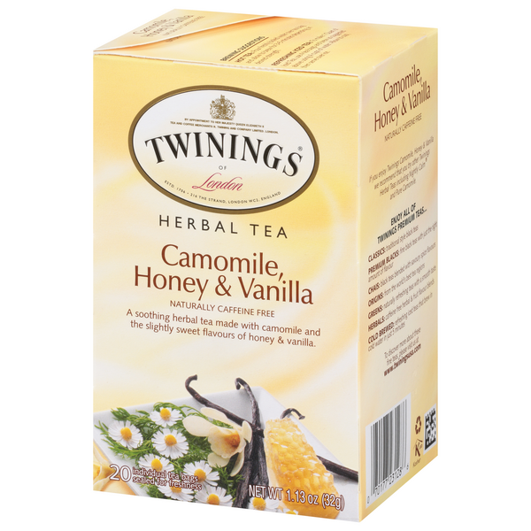 Twinings of London Camomile, Honey, & Vanilla Herbal Tea 20 Count