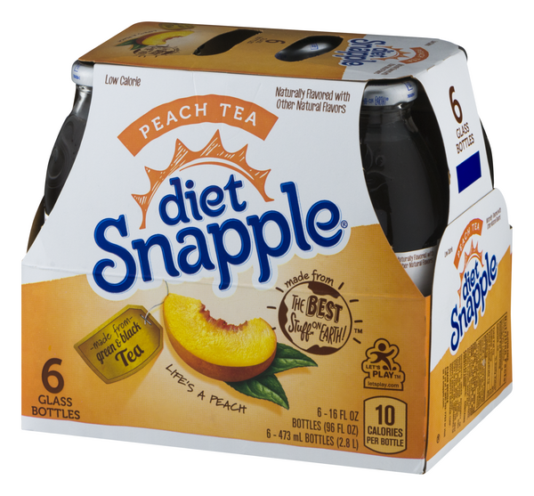 Snapple 6-Pack Diet Peach Tea - 10137149