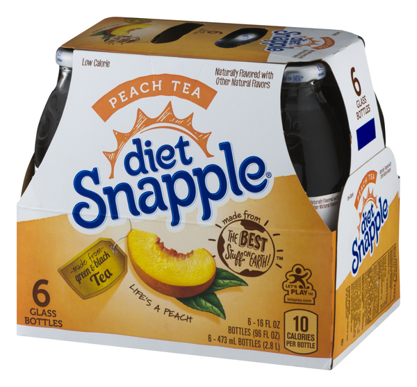 Snapple Diet Peach Tea 12Pk – Seabra Foods Online