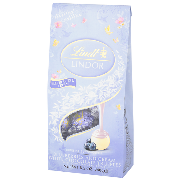 Lindt Lindor Blueberries & Cream White Chocolate Truffles 8.5 oz