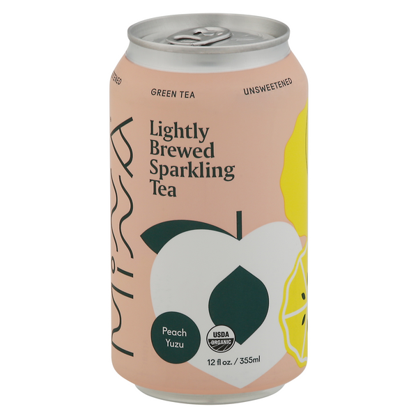 Minna Sparkling Tea, Lightly Brewed, Peach Yuzu | Hy-Vee