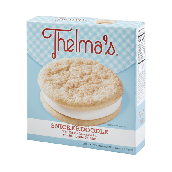 Thelma's Snickerdoodle Ice Cream Sandwiches, 4-4 fl oz | Hy-Vee