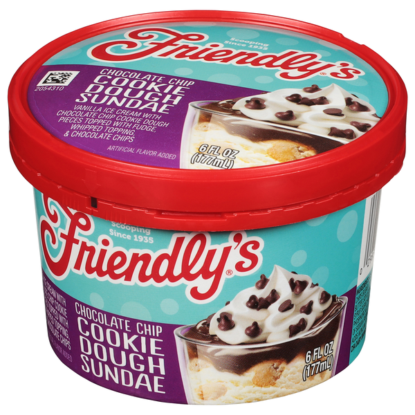 Friendly's Chocolate Chip Cookie Dough Sundae | Hy-Vee Aisles