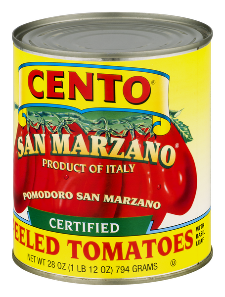 ♡tomatoko♡ Cento Whole Peeled Tomatoes with Basil Leaf 28 oz | Hy-Vee Aisles