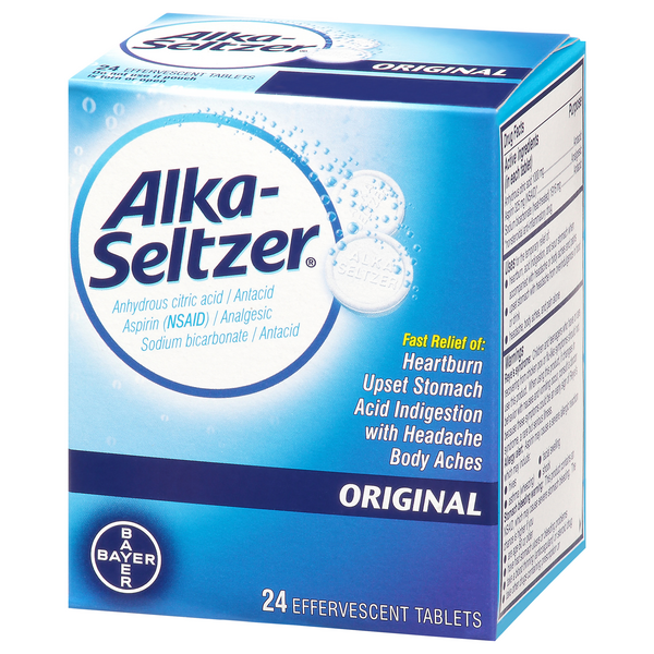 Alka-Seltzer Original Effervescent Tablets | Hy-Vee Aisles Online ...