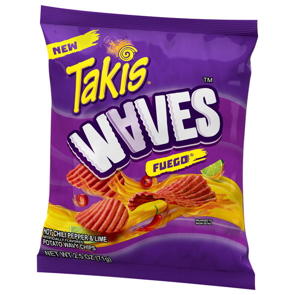 Takis Waves Fuego Hot Chili Pepper & Lime Wavy Potato Chips