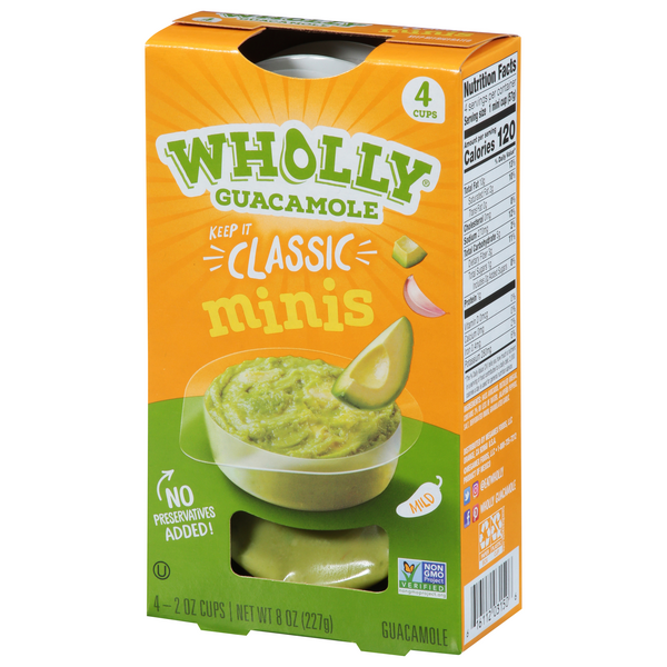Wholly Guacamole Classic Minis, 4-2 oz Cups | Hy-Vee Aisles Online