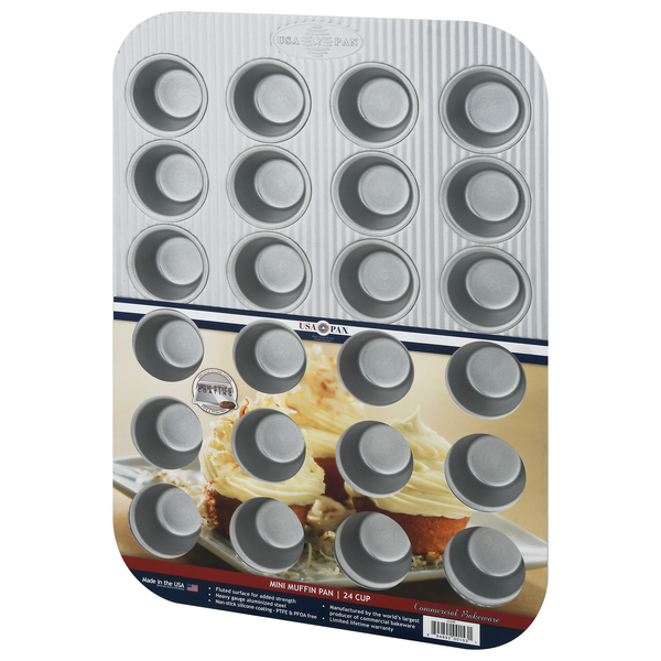  Commercial Bakeware Large Muffin Pan, 24-Cup: Home