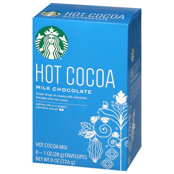 Starbucks Hot Cocoa Mix, Milk Chocolate, 8-1 oz Envelopes | Hy-Vee