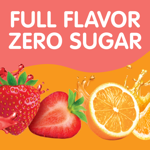 Snack Pack Zero Sugar Strawberry and Orange Flavored Low Calorie