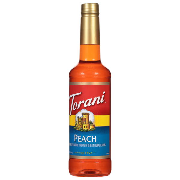 Torani Peach Syrup 25.4 fl oz | Hy-Vee Aisles Online Grocery Shopping