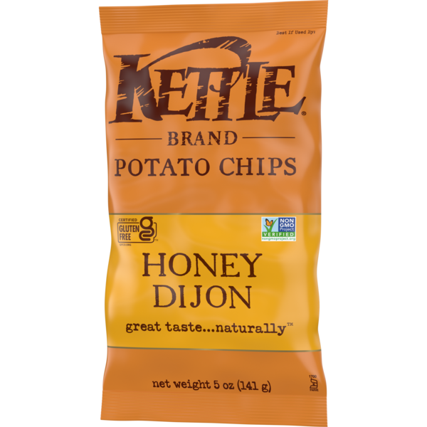Kettle Brand Potato Chips, Honey Dijon Kettle Chips, 5 Oz