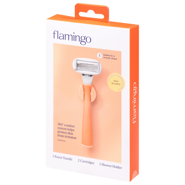 happy断捨離：コンセントレイト、カーミングフォーム Flamingo Razor, Papaya | Hy-Vee Aisles Online Grocery Shopping